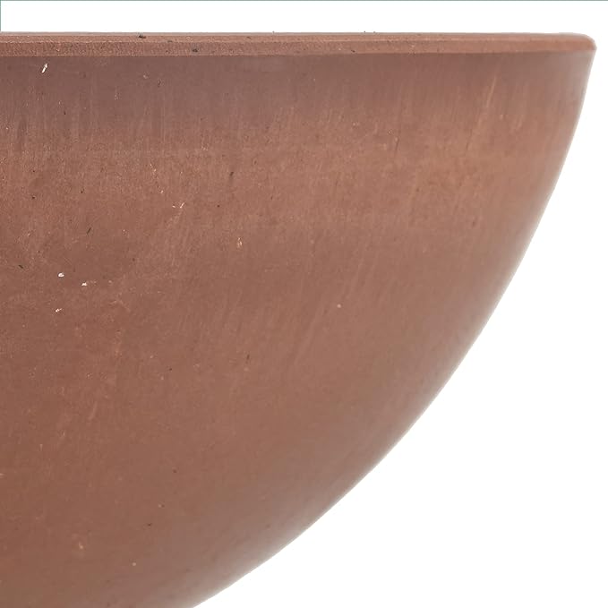 PSW Pot Collection M30TC 8-inch Plastic/Stone/Wood Composite Low Bowl Planter – - Image 3
