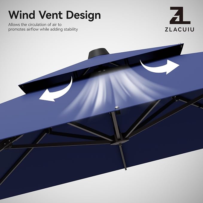 9x12FT Cantilever Patio Umbrella - Image 5