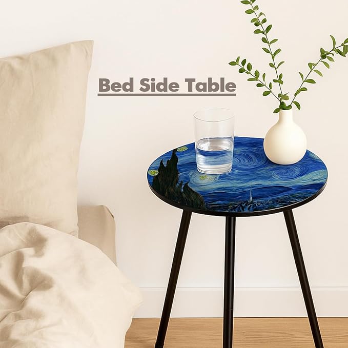 Outdoor Side Table Set of 2 Patio Side Tables - Image 9
