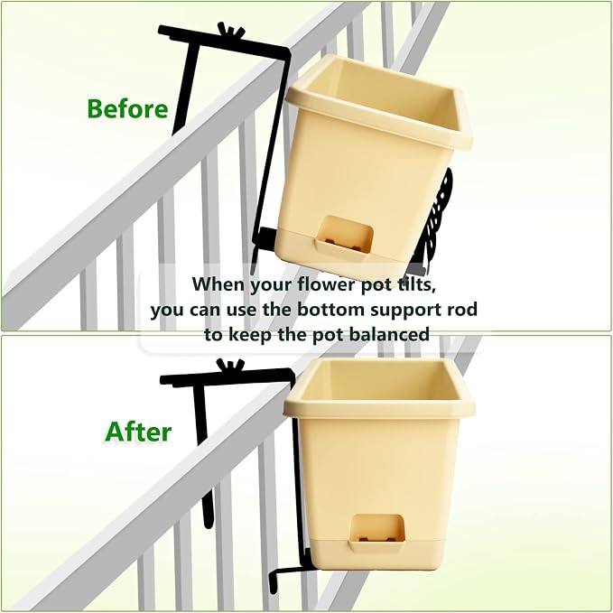 Planter Box Bracket, Adjustable Hang Window Box Holder - Image 4