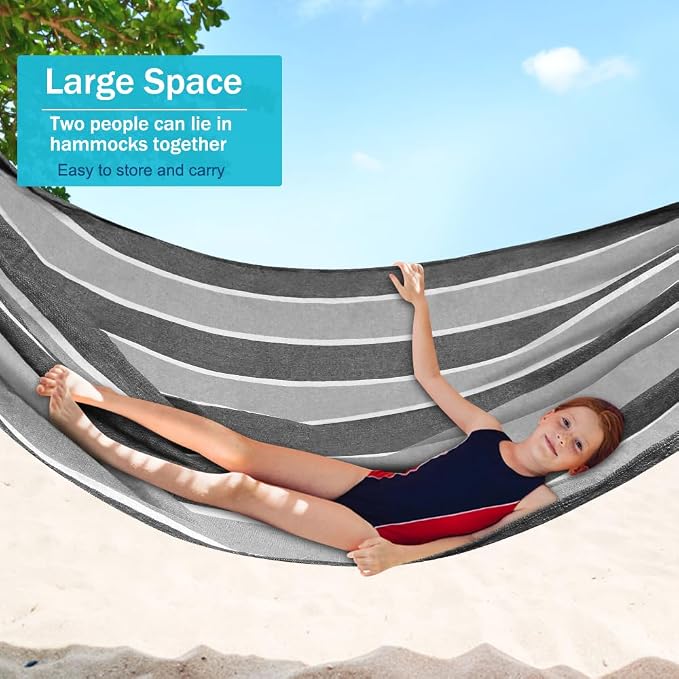 MOSFiATA Camping Hammock 550lb Upgraded Thickened 320G Durable Canvas Fabric - Image 6