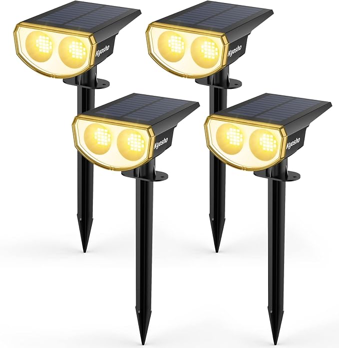 Kyosho Solar Outdoor Lights Waterproof IP67, 38 LEDs Solar Spot Lights Outdoor - Image 9