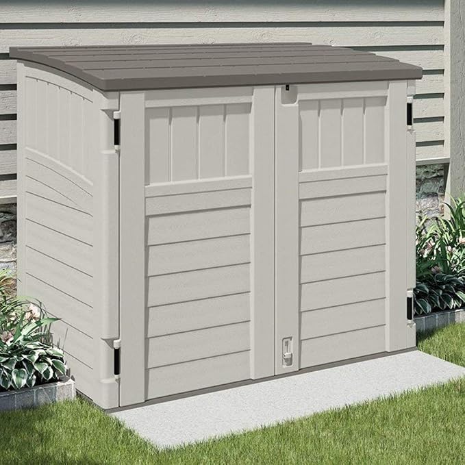 Suncast 4 Pack 34 Cu Ft Capacity Horizontal Outdoor Storage Shed - Image 3