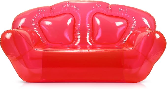 Kigley Inflatable Chair Blow Up Couches Transparent Inflatable Sofa Seat Yard - Image 4