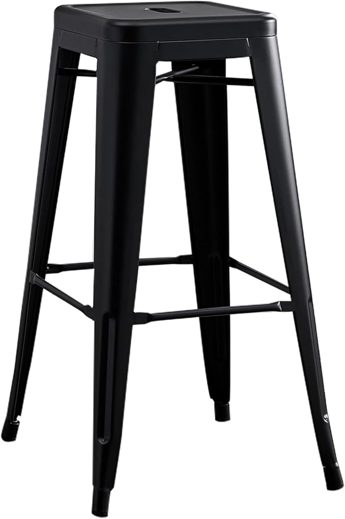 AC Pacific 30” Metal Backless Barstool Set of 2 – Country Rustic Style - Image 4