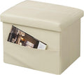 AmasSmile Storage Ottoman Folding Foot Rest Stool by AmasSmile