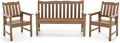 Stoog Oversized All-Weather Garden Bench & Chairs Set, 3-Piece Patio Furniture by Stoog