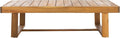 SAFAVIEH Outdoor Collection Duncan Natural Brown Slatted Top Solid Wood Coffee by SAFAVIEH