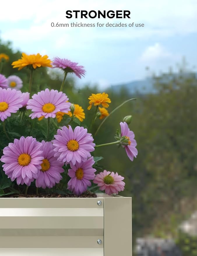 Garvee 2PCS 8x4x2ft Galvanized Raised Garden Bed Outdoor, Rust-Resistant Raised - Image 5