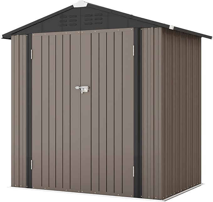 Patiowell 6x4 FT Outdoor Storage Shed, Garden Tool Storage Shed by Patiowell
