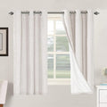 H.VERSAILTEX Primitive Linen Curtains 100% Blackout Curtain Drapes Burlap by HVERSAILTEX