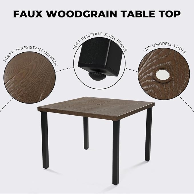 Grand patio 5-Piece Patio Dining Set - Image 5
