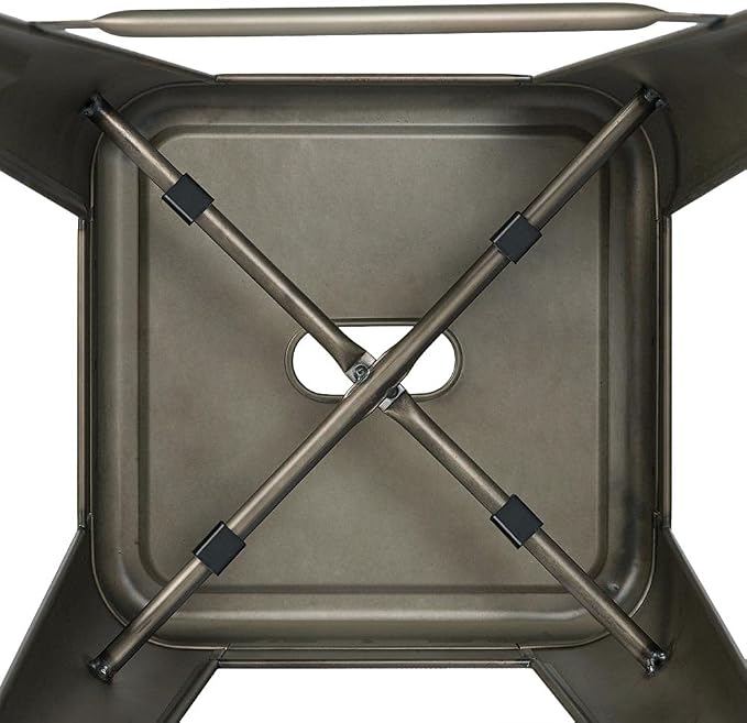 Yaheetech 24 Inch Metal Barstools Set of 4, Counter Height Backless Stools - Image 7