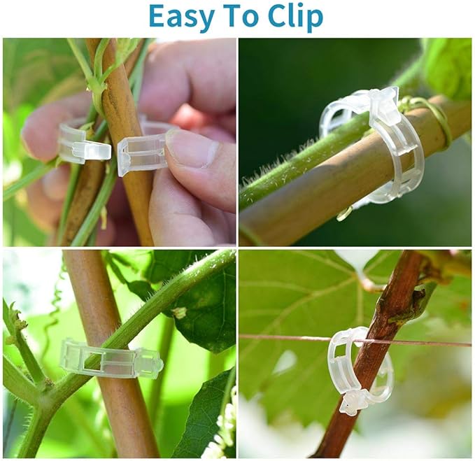 300Pcs Plastic Plant Clip, Plastic Trellis Plant Support Clips - Image 7