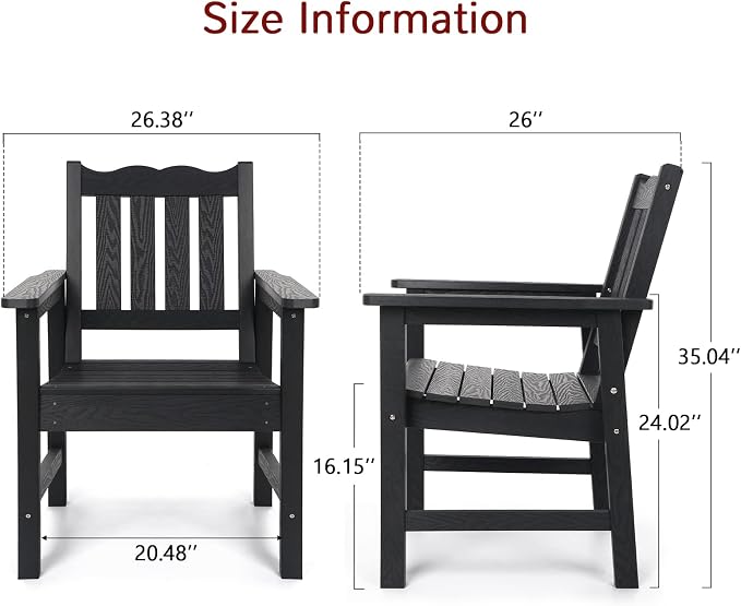 Stoog 4-Piece Patio Furniture Set, All-Weather Outdoor Dining Set, Include 1 - Image 4