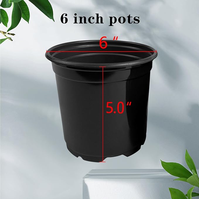 RAOOKIF 100 Pack Nursery Pots, 4 5 6 Inch Nursery Pot - Image 2