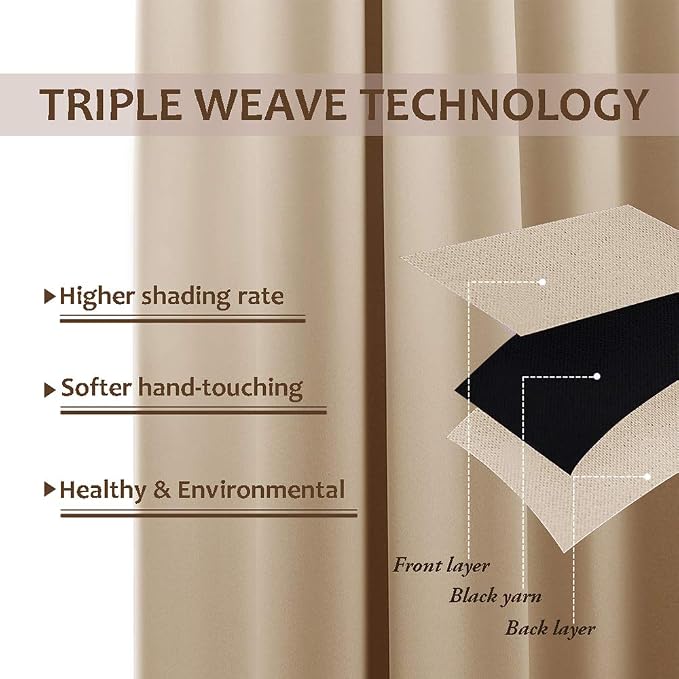 NICETOWN Indoor & Outdoor Curtain Waterproof Panel - Image 4