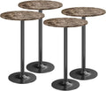 Furmax Bistro Pub Table Round Bar Height Cocktail Table by Furmax
