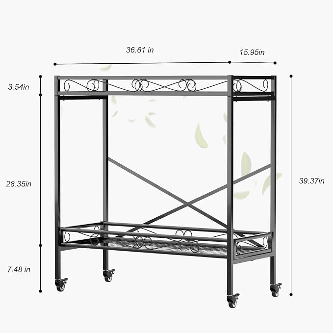 Zhongma 2 Tier Sturdy Metal Plant Stand - Image 2