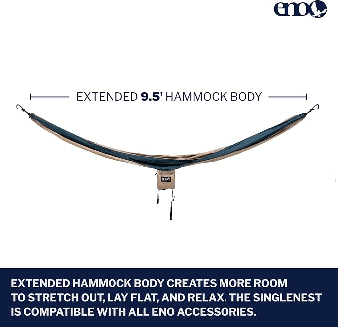 ENO, Eagles Nest Outfitters SingleNest Lightweight Camping Hammock - Image 2