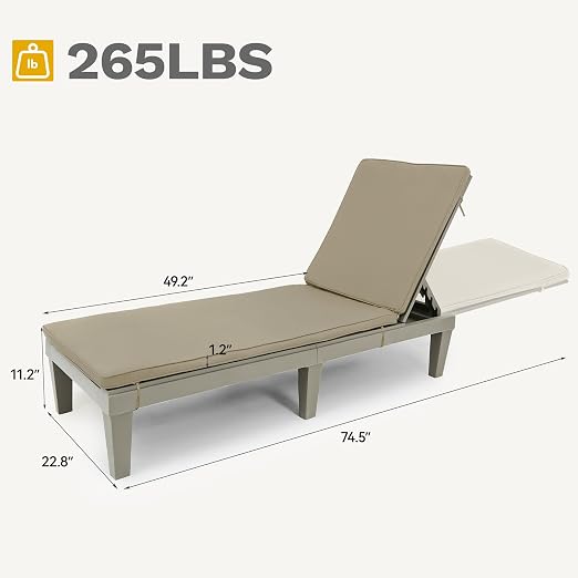 DWVO Outdoor Chaise Lounge - Image 3