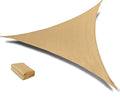 SUNLAX Sun Shade Sail 10' x 10' x 10' Sand Triangle Canopy Sail Shade Cover UV by SUNLAX