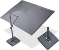 PURPLE LEAF 10' X 13' Rectangle Cantilever Umbrella by Unknown