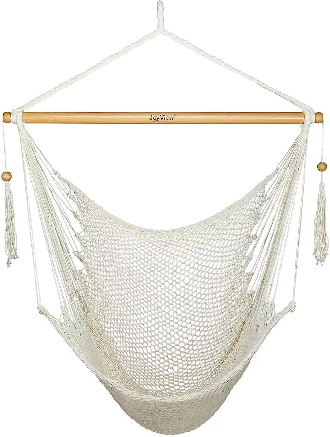 JoyView Hammock Chair with Spreader Bar Caribbean Hammock Swing Chair 300 LBS by JoyView