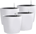 KINJOEK 4 Packs 7 Inch Self Watering Planter by KINJOEK