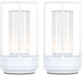 Portable Metal Table Lamp for Indoor/Outdoor, Rechargeable Cordless LED Lamp by HAPYGILightings
