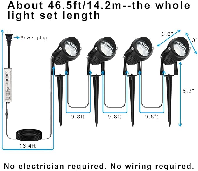 Landscape Lighting, 24W RGB Spot Lights Outdoor - Image 7