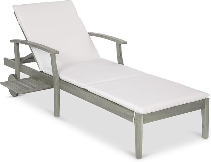 Best Choice Products 79x26in Acacia Wood Chaise Lounge Chair Recliner, Outdoor by BestChoiceProducts