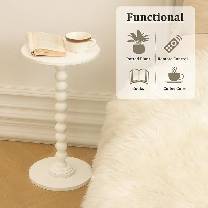Round Side Table, Small Drink Table - Image 6