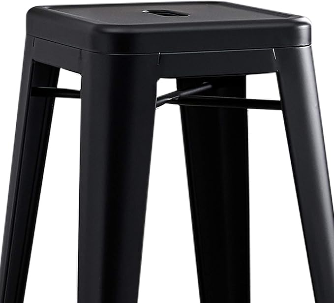 AC Pacific 30” Metal Backless Barstool Set of 2 – Country Rustic Style - Image 6