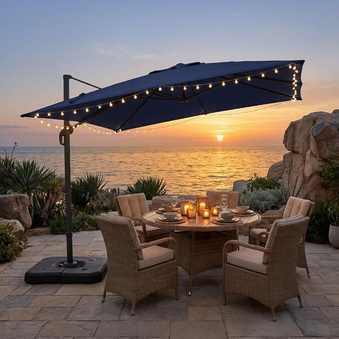 HOTEEL10x10ft Patio Umbrella Cantilever Umbrellas - Image 2