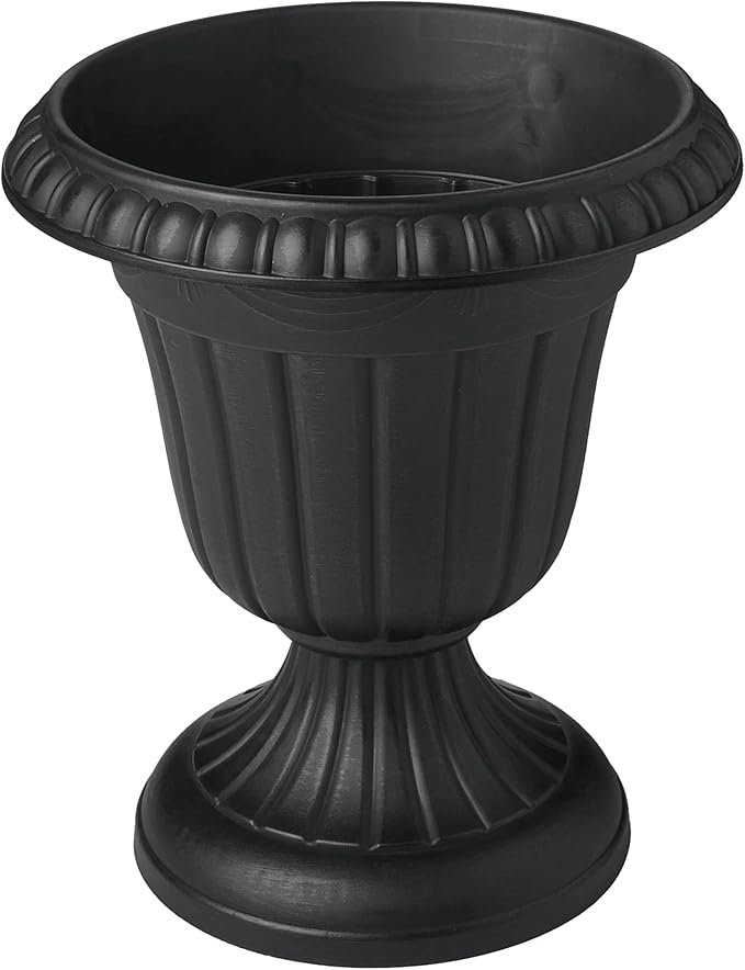 Arcadia Garden Products PL20BK Classic Traditional Plastic Urn Planter - Image 2
