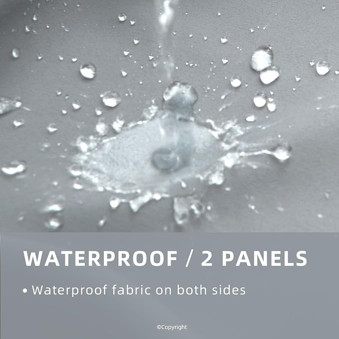 Waterproof Outdoor Curtain W52 x L84 - Image 2
