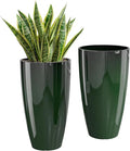 QCQHDU 21 inch Tall Planters for Outdoor & Indoor Plants, 2 Pack Sturdy by QCQHDU
