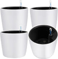 JOIKIT 4 Pack 7 Inches Self Watering Planter, Self Watering Pots by JOIKIT