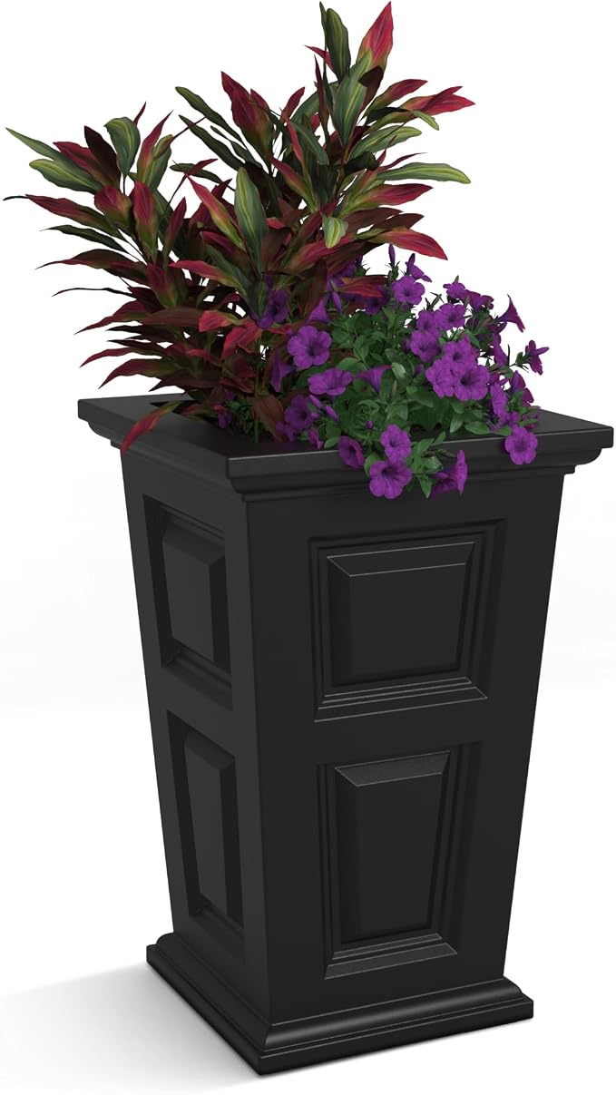 Mayne Wyndham 24-Inch Tall Planter – Self-Watering, Weather-Resistant Planter by Mayne