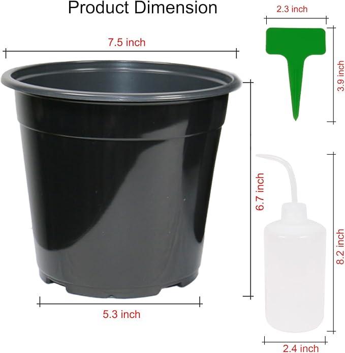 32-Pack 1.5 Gallon Nursery Pots, Thickened Soft Seed Starting Container - Image 4