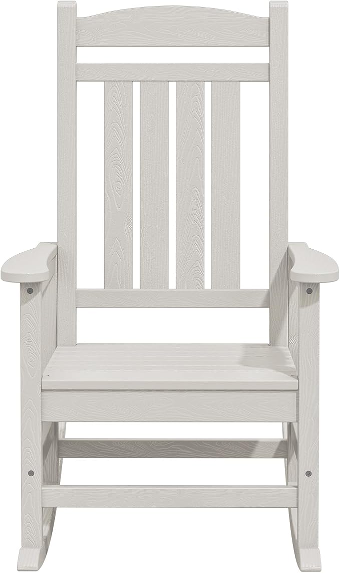 KINGYES Oversized Patio Rocking Chair Set of 2, High Density Polyethylene - Image 9
