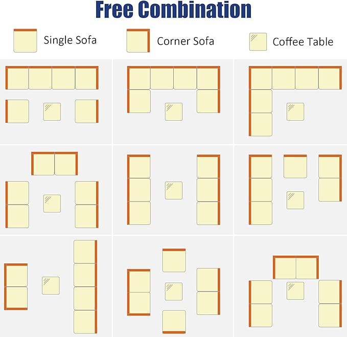 Tangkula 7 Pieces Wicker Patio Furniture Set, All-Weather Outdoor Rattan - Image 5