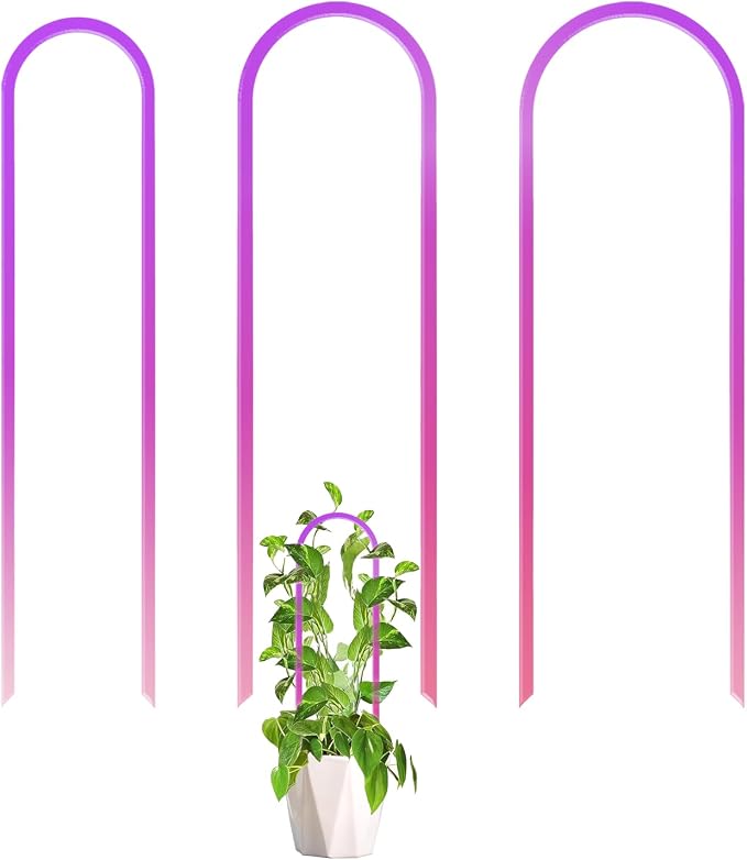 3 Pack Colorful Acrylic Plant Trellis by EGOMYRON