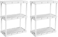 Gracious Living 2 Pack Light Duty Storage Shelves, Knect-A-Shelf 3-Shelf by GraciousLiving