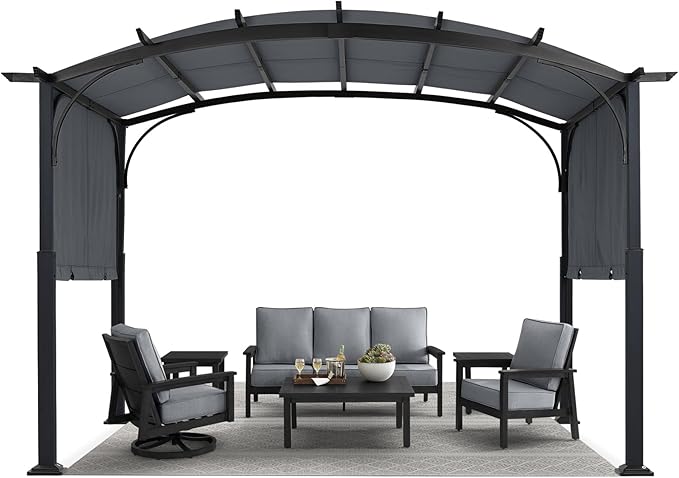 MASTERCANOPY 10x12ft Outdoor Retractable Pergola by MASTERCANOPY