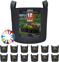 JERIA 12-Pack 30 Gallon Grow Bags, 300G Thickened Nonwoven Garden Pots by JERIA