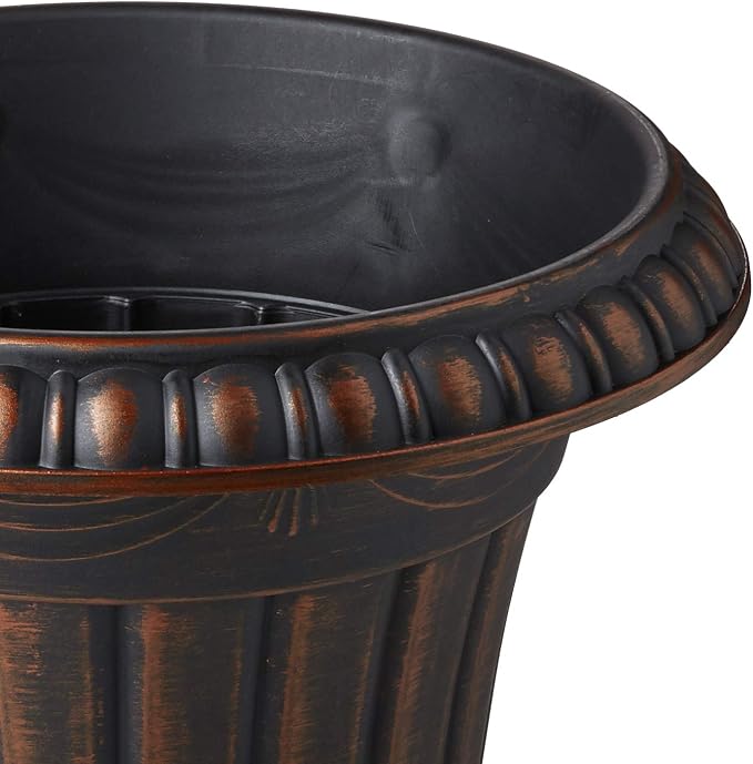 Arcadia Garden Products PL00CP Classic Traditional Plastic Urn Planter - Image 8