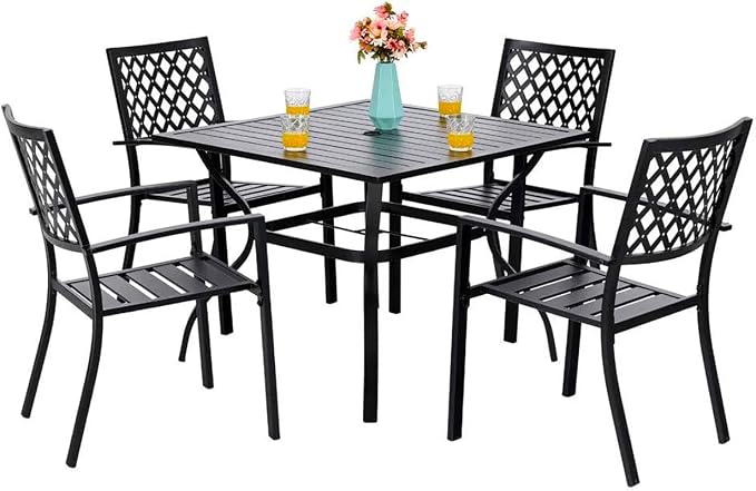PHI VILLA 5 Pieces Patio Dining Set by PHIVILLAThepioneerofcomfortablehouseholdsupplies