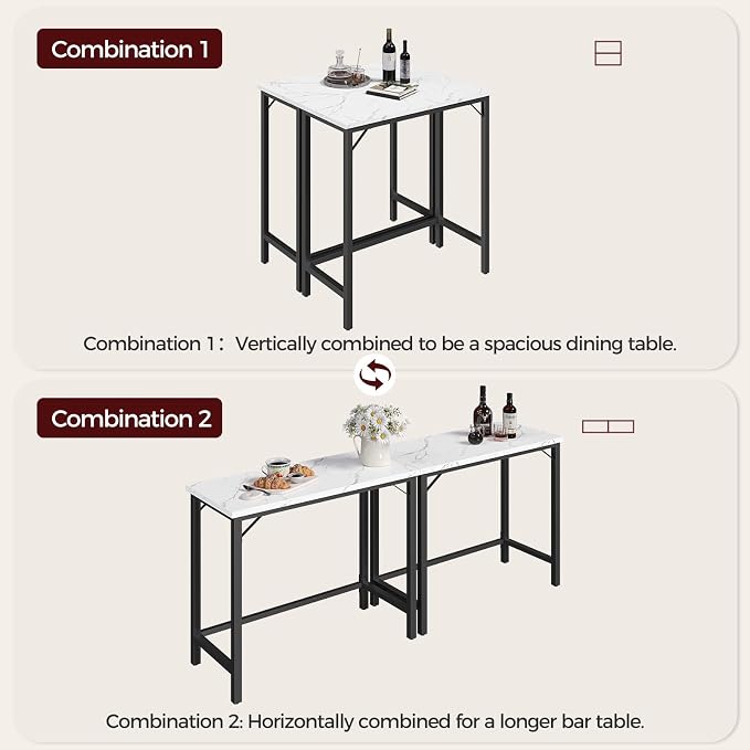 Narrow Bar Table, 63-Inch Pub Table - Image 5